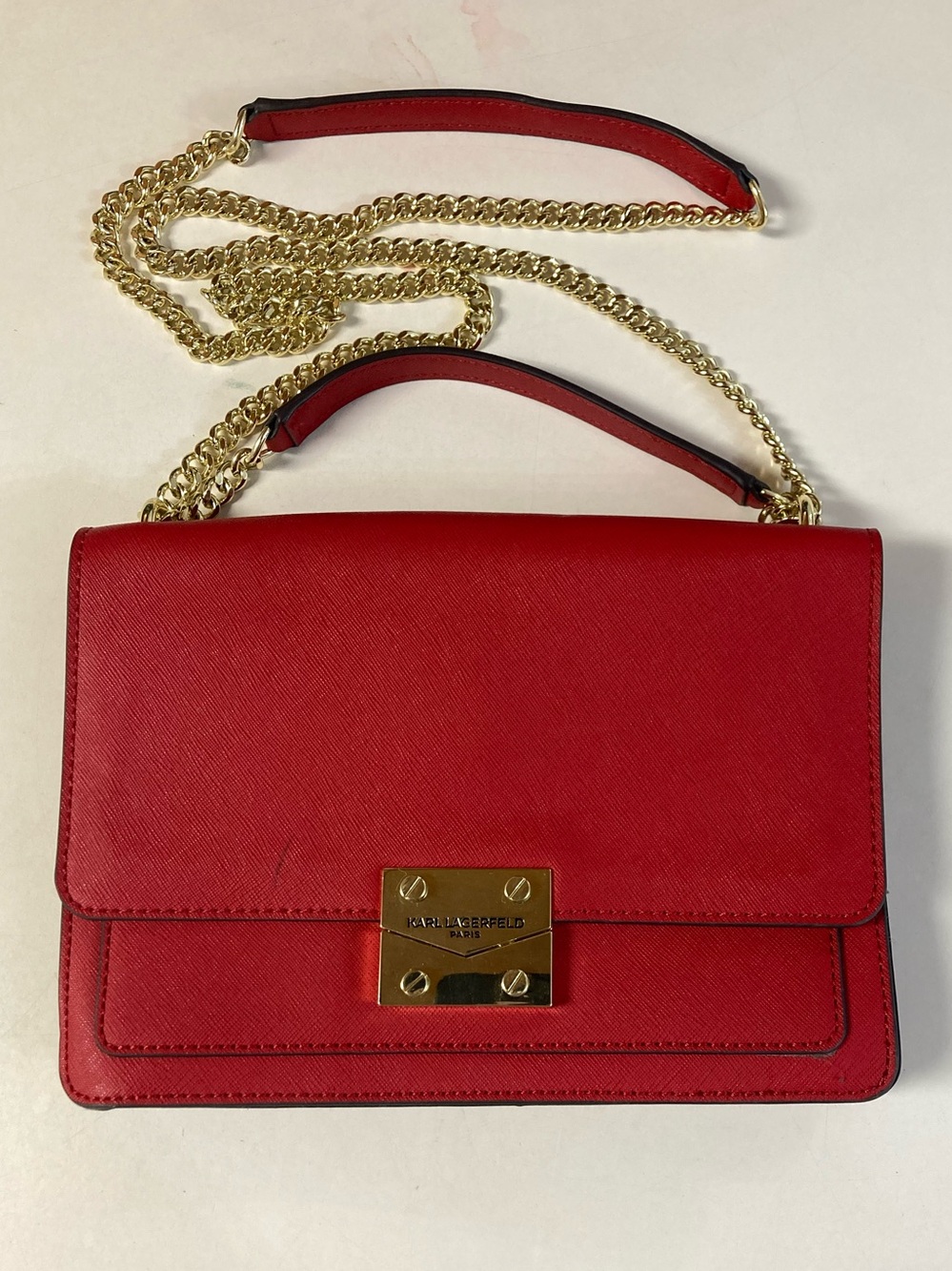 Karl Lagerfeld Red Envelope Purse